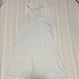 Lululemon razorback White Tank Top